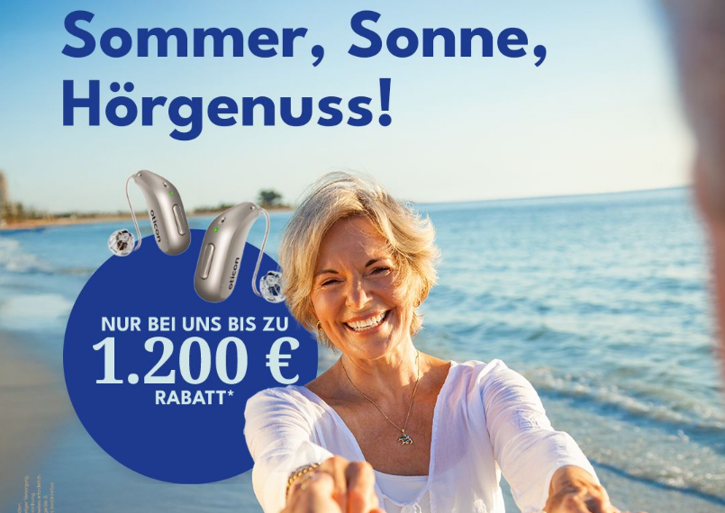 Bis zu 1200 € Rabatt* bei Hörgeräte Aumann