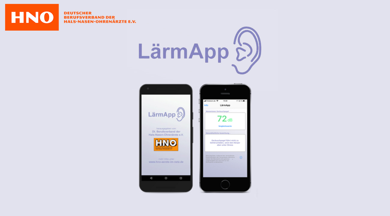 Kostenlose LärmApp zeigt akute Lärmbelastung an