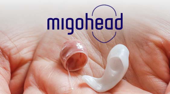 Migohead erweitert Keramik-Produktlinie um Premium-Otoplastik mit Abstützung