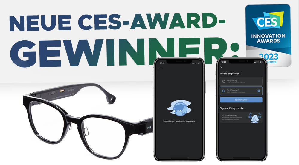 CES Awards 2023: Widex Moment App und intelligente Hörbrille werden ausgezeichnet