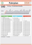 Fahrplan VRR